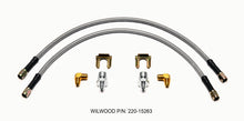 Load image into Gallery viewer, Wilwood Flexline Kit 18inch M10x1.50 IF 1/8-27 NPT 90 Degree