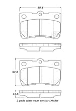 Load image into Gallery viewer, StopTech Street Touring 06 Lexus GS300/430 / 07-08 GS350 Rear Brake Pads