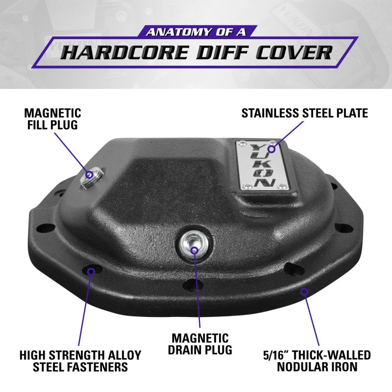 Yukon Gear Hardcore Diff Cover for 8.5inch GM Rear w/ 5/16inch Cover Bolts
