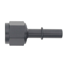 Load image into Gallery viewer, DeatschWerks 8AN Female Flare Swivel to 3/8in Male EFI Quick Disconnect - Anodized Matte Black