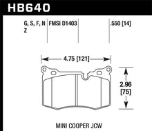 Load image into Gallery viewer, Hawk 09-10 Mini Cooper Performance Ceramic Street Front Brake Pads