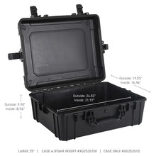 Load image into Gallery viewer, Go Rhino XVenture Gear Hard Case w/Foam - Large 25in. / Lockable / IP67 - Tex. Black