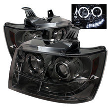 Load image into Gallery viewer, Spyder Chevy Suburban 1500 07-14 Projector Headlights LED Halo LED Smke PRO-YD-CSUB07-HL-SM