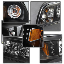 Load image into Gallery viewer, Spyder Ford Mustang 87-93 1PC LED (Replaceable LEDs)Crystal Headlights Black HD-YD-FM87-1PC-LED-BK