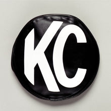 Load image into Gallery viewer, KC HiLiTES 5in. Round Soft Cover (Pair) - Black w/White KC Logo