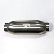 Load image into Gallery viewer, Stainless Bros 4in Body x 12.0in Length 3in Inlet/Outlet Bullet Resonator