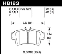 Load image into Gallery viewer, Hawk 01 Ford Mustang Bullitt / 94, 96-99, 01, 03-04 Cobra / 03-04 Mach 1 DTC-60 Race Rear Brake Pads