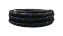 Load image into Gallery viewer, Vibrant -12 AN Two-Tone Black/Blue Nylon Braided Flex Hose (20 foot roll)