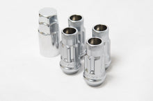 Load image into Gallery viewer, Wheel Mate 12x1.50 48mm Muteki SR48 Satin Silver Open End Locking Lug Nut - Set of 4