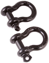 Load image into Gallery viewer, Rugged Ridge Black 7/8th Inch D-Shackles