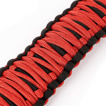 Load image into Gallery viewer, Rugged Ridge Paracord A-Pillar Grab Handle Red 07-18 Jeep Wrangler JK