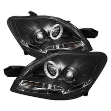 Load image into Gallery viewer, Spyder Toyota Yaris 07-11 4Dr Projector Headlights LED Halo DRL Blk PRO-YD-TYA074D-DRL-BK