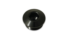 Load image into Gallery viewer, Vibrant Aluminum -10AN ORB Slimline Port Plug w/O-Ring - Anodized Black