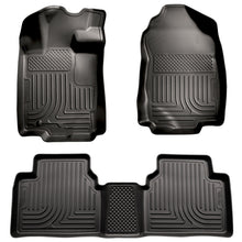 Load image into Gallery viewer, Husky Liners 10-12 Ford Fusion/Lincoln MKZ (FWD) WeatherBeater Combo Black Floor Liners