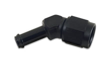 Load image into Gallery viewer, Vibrant -8AN to 3/8in Hose Barb 45 Degree Adapter - Anodized Black