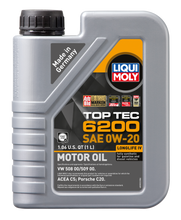 Load image into Gallery viewer, LIQUI MOLY 1L Top Tec 6200 Motor Oil SAE 0W20