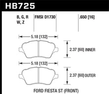 Load image into Gallery viewer, Hawk 2014 Ford Fiesta ST HPS 5.0 Front Brake Pads
