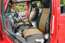 Load image into Gallery viewer, Rugged Ridge Seat Cover Kit Black/Tan 11-18 Jeep Wrangler JK 4dr