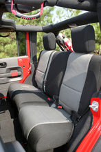 Load image into Gallery viewer, Rugged Ridge Seat Cover Kit Black/Gray 07-10 Jeep Wrangler JK 2dr