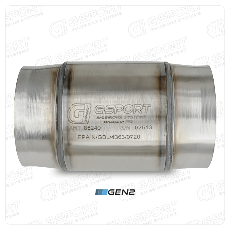 GESI G-Sport 400 CPSI GEN 2 EPA Compliant 4in Inlet/Out Catalytic Converter-4.5in x 4in 500-850HP