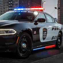 Load image into Gallery viewer, Putco 11-23 Dodge Charger Police Pursuit Blade Rocker Sideliners - Blue &amp; White w/ White Override