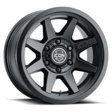 Load image into Gallery viewer, ICON Rebound 17x8.5 6x5.5 0mm Offset 4.75in BS 106.1mm Bore Satin Black Wheel