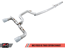 Load image into Gallery viewer, AWE Tuning Ford Focus RS Track Edition Cat-back Exhaust - Chrome Silver Tips