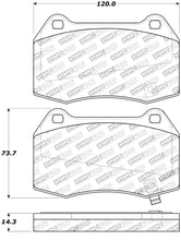 Load image into Gallery viewer, StopTech Street Touring 02-07 350z/G35 w/ Brembo Front Brake Pads