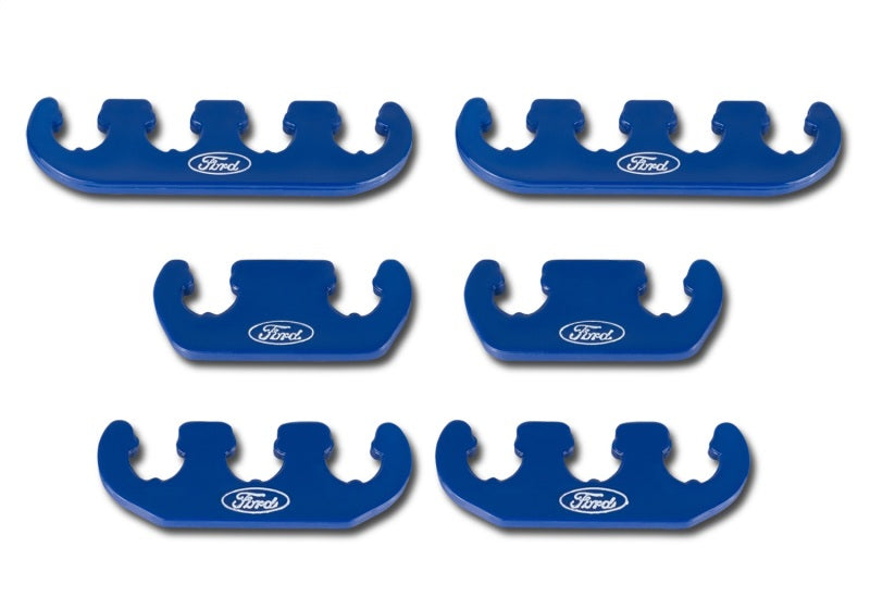 Ford Racing Wire Dividers 4 to 3 to 2 - Blue w/ White Ford Logo