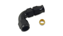 Load image into Gallery viewer, Vibrant 3/8In Tube to -6AN Female 90 Degree Union Adapter Fitting w/ Olive Inserts