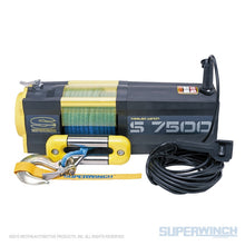 Load image into Gallery viewer, Superwinch 7500 LBS 12V DC 5/16in x 54ft Synthetic Rope S7500 Winch