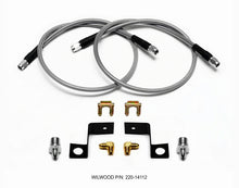 Load image into Gallery viewer, Wilwood Flexline Kit 30 inch -3 3/8-24 IF 1/8 NPT 90 Degree