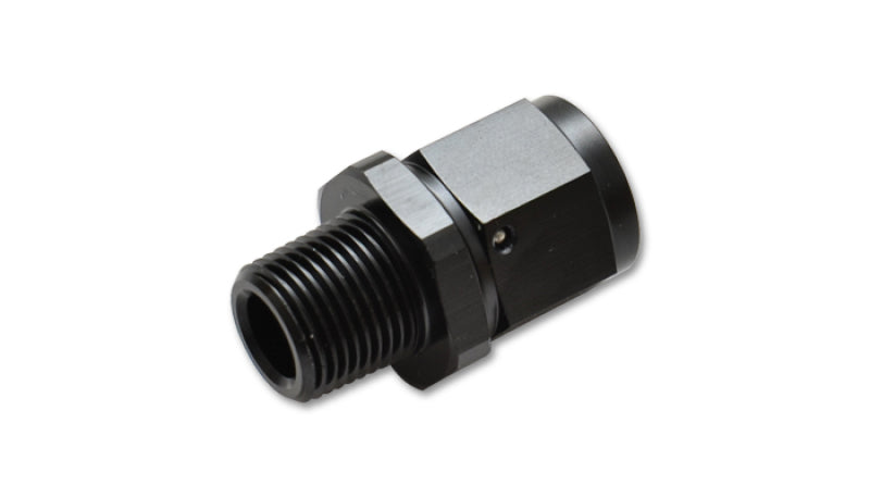 Vibrant -8AN to 3/8in NPT Female Swivel Straight Adapter Fitting