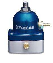 Load image into Gallery viewer, Fuelab 535 EFI Adjustable Mini FPR 25-90 PSI (2) -6AN In (1) -6AN Return - Blue