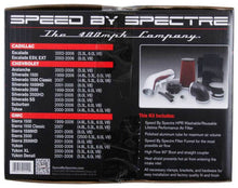 Load image into Gallery viewer, Spectre 99-07 GM Truck V8-4.8/5.3/6.0L F/I Air Intake Kit - Clear Anodized w/Red Filter