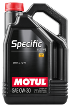 Load image into Gallery viewer, Motul 5L 100% Synthetic High Performance Engine Oil ACEA C2 BMW LL-12 FE+ 0W30