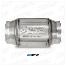Load image into Gallery viewer, GESI G-Sport 400 CPSI GEN 2 EPA Compliant 3.0in Inlet/Outlet Catalytic Converter-4in x 4in-350-500HP