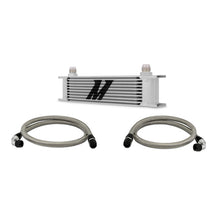 Load image into Gallery viewer, Mishimoto Universal 10 Row Oil Cooler Kit (Metal Braided Lines)