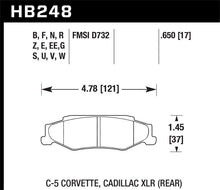 Load image into Gallery viewer, Hawk 97-06 Corvette (incl C5 Z06) HP+ Street Rear Brake Pads