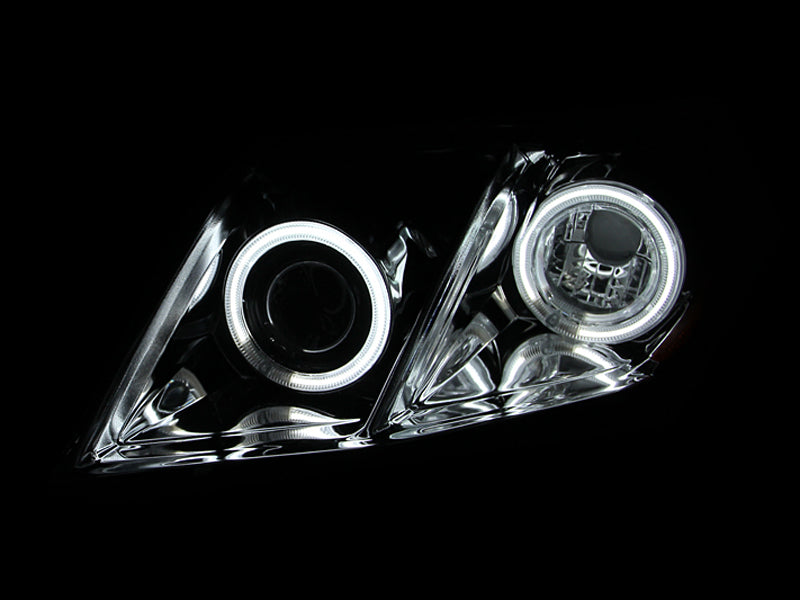 ANZO 2007-2009 Toyota Camry Projector Headlights w/ Halo Chrome