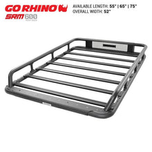 Load image into Gallery viewer, Go Rhino Universal 65in SRM 600 Basket Style Rack - Textured black