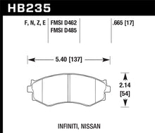 Load image into Gallery viewer, Hawk 91-96 Infiniti G20/ Nissan 240SX/ Sentra HPS Street Front Brake Pads