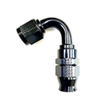 Load image into Gallery viewer, Fragola -8AN Real Street x 120 Degree Hose End Black For PTFE Hose