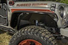 Load image into Gallery viewer, Rugged Ridge Inner Fender Liners Frnt Aluminum Black 18-20 Jeep Wrangler JL