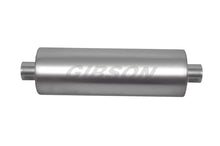 Load image into Gallery viewer, Gibson SFT Superflow Center/Center Round Muffler - 8x24in/3in Inlet/3in Outlet - Stainless