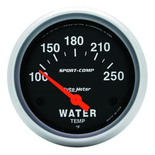 Load image into Gallery viewer, Autometer Sport-Comp 66.7mm 100-250 Deg F Short Sweep Electronic Water Temperature Gauge