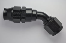 Load image into Gallery viewer, Fragola -6AN Real Street x 45 Degree Hose End Black For PTFE Hose