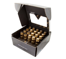 Load image into Gallery viewer, NRG 700 Series M12 X 1.5 Steel Lug Nut w/Dust Cap Cover Set 21 Pc w/Locks &amp; Socket - Chrome Gold
