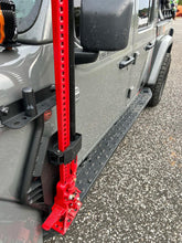 Load image into Gallery viewer, Go Rhino 18-24 Jeep Wrangler JL/JLU/JT Front Fender Jack Mount for Hi-Lift Jack - Tex. Blk