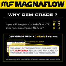 Load image into Gallery viewer, MagnaFlow Conv Univ 2.5in Inlet/Outlet Center/Center Round 3in Body L x 5in W x 8.75in Overall L